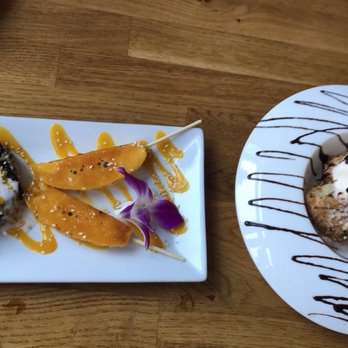 SEAK - Mango sticky rice and coconut banana tempura! - Vietnamese Near Me - Edgewater, New Jersey SEAK - Mango sticky rice and coconut banana tempura! - Vietnamese Near Me - Edgewater, New Jersey