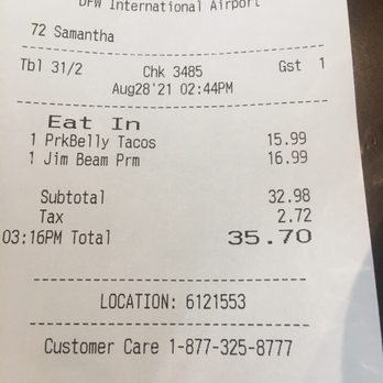 Flying Saucer - Receipt - Beer Bar Near Me - Dallas, Texas Flying Saucer - Receipt - Beer Bar Near Me - Dallas, Texas