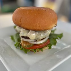 Tailg8's Game Day Grill - Mushroom Swiss Burger