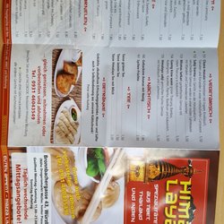 Himalaya Thai-Tibet - Speisekarte Vorderseite