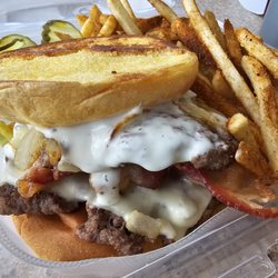 Better Burger - Double patty melt with ranch & Cajun fries