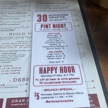 Aldo's Pizza Pies - Downtown - Pizza Near Me - Memphis, Tennessee