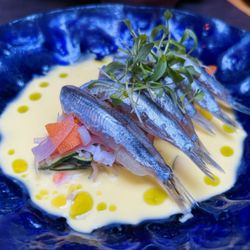 Matiz - Boquerones with pickled vegetables & lemon