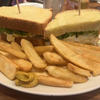 Junior's Restaurant & Bakery - Egg Salad + Fries - American Near Me - New York, New York Junior's Restaurant & Bakery - Egg Salad + Fries - American Near Me - New York, New York