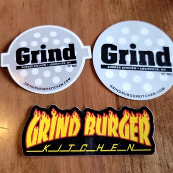Grind Burger Kitchen - Stickers - Burgers Near Me - Louisville, Kentucky