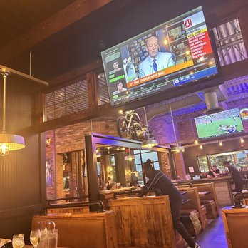 Mac's Speed Shop - A bunch of TVs throughout restaurant - Sports Bars Near Me - Concord, North Carolina