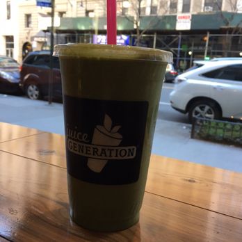 Juice Generation - Frozen banana, spinach, almond milk, & chocolate protein powder--tasted like a chocolate milkshake! - Juice Bars & Smoothies Near Me - New York, New York Juice Generation - Frozen banana, spinach, almond milk, & chocolate protein powder--tasted like a chocolate milkshake! - Juice Bars & Smoothies Near Me - New York, New York