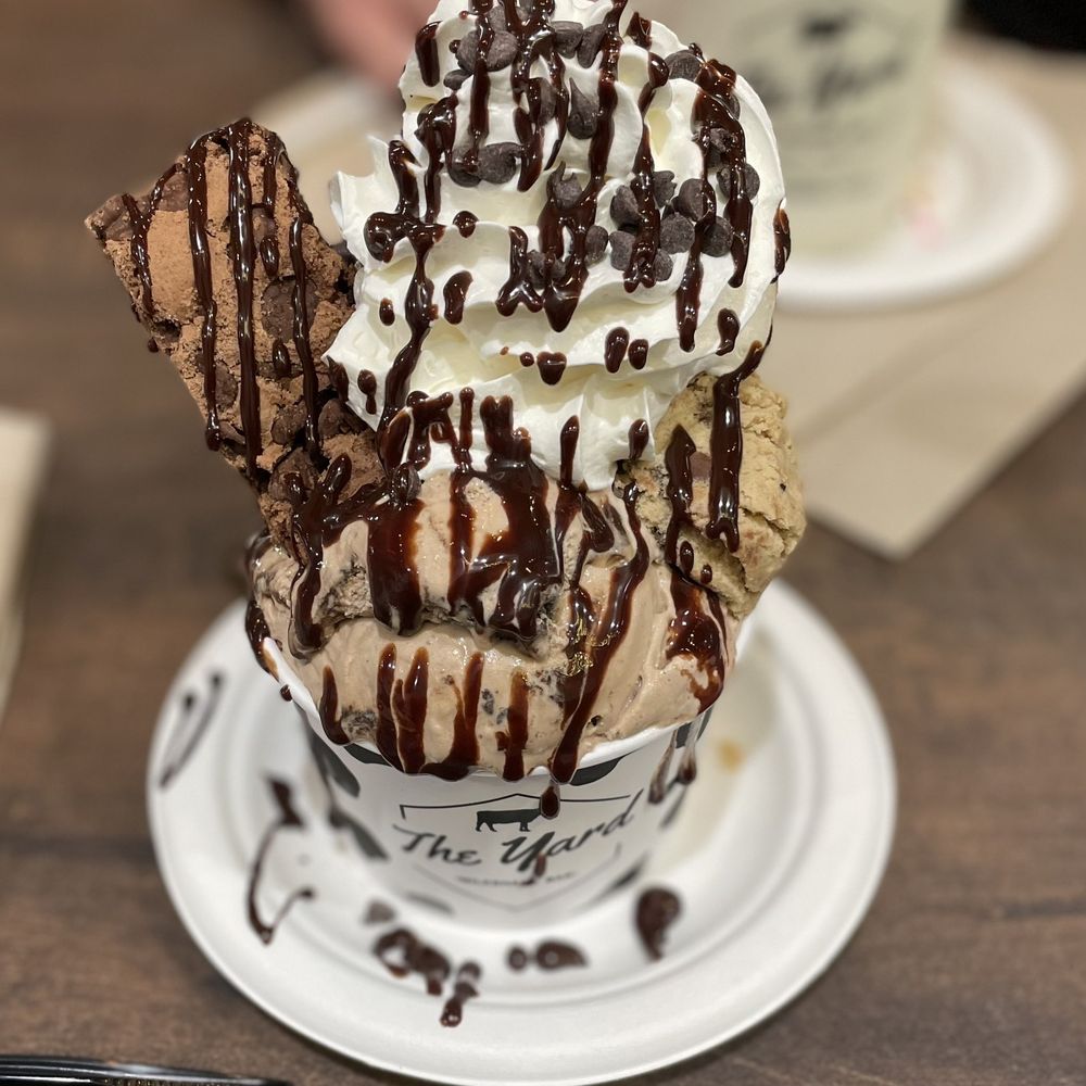 The Yard Milkshake Bar - Brookie Batter specialty bowl - Ice Cream & Frozen Yogurt Near Me - St. Petersburg, Florida The Yard Milkshake Bar - Brookie Batter specialty bowl - Ice Cream & Frozen Yogurt Near Me - St. Petersburg, Florida