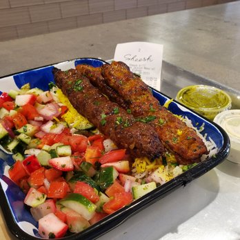 Sheesh Grill - Chantilly - Chicken Kubidah + Beef Kubidah one rice and double salad - Halal Near Me - Chantilly, Virginia Sheesh Grill - Chantilly - Chicken Kubidah + Beef Kubidah one rice and double salad - Halal Near Me - Chantilly, Virginia