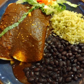 La Fogata Grill - $18 mole enchiladas - Mexican Near Me - Santa Fe, New Mexico