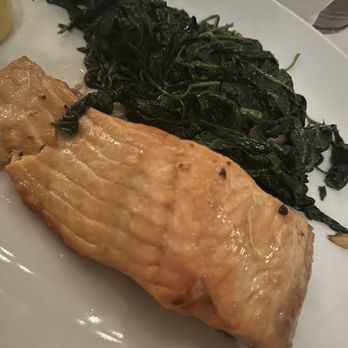 Matteo's Trattoria - Enjoyed the salmon and spinach - Italian Near Me - Huntington, New York