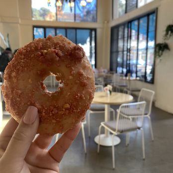 Hook And Press Donuts - Strawberry lemonade donut - Donuts Near Me - Santa Barbara, California
