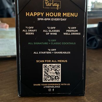 The Parlay Kitchen + Cocktails - Happy hour menu - Gastropubs Near Me - Chandler, Arizona