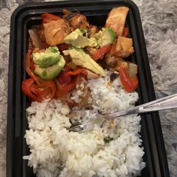 Asian Chicken signature meal (I added avocado)
