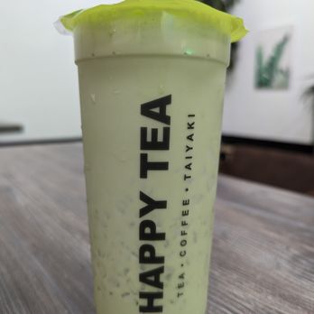 4Seasons Tea Cafe - Blueberry Matcha Latte - Bubble Tea Near Me - Anaheim, California