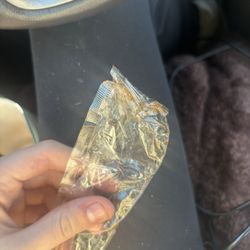 Disgusting brown liquid on the inside of my spoon wrapper