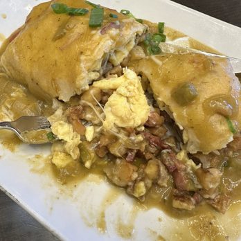Onefold - Breakfast Burrito cut open - Breakfast & Brunch Near Me - Denver, Colorado