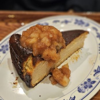 Grace Street - Pumpkin burnt cheesecake with apple cinnamon topping - Coffee & Tea Near Me - New York, New York Grace Street - Pumpkin burnt cheesecake with apple cinnamon topping - Coffee & Tea Near Me - New York, New York
