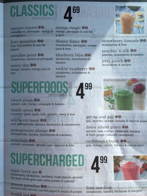 Menu photo 3 Tropical Smoothie Cafe Blue Ash, OH Menu photo 3 Tropical Smoothie Cafe Blue Ash, OH