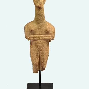 Art For Eternity - GREEK CYCLADIC MARBLE IDOL Early Early Bronze Age II, circa 2600-2400 B.C. - Art Galleries Near Me - New York, New York Art For Eternity - GREEK CYCLADIC MARBLE IDOL Early Early Bronze Age II, circa 2600-2400 B.C. - Art Galleries Near Me - New York, New York
