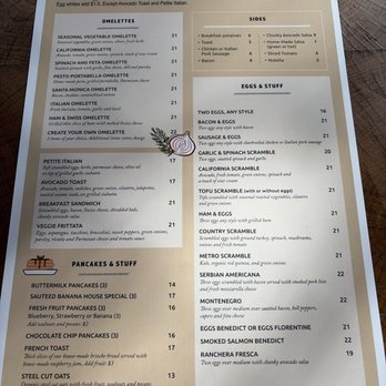 Metro Cafe - Breakfast menu - Breakfast & Brunch Near Me - Santa Monica, California Metro Cafe - Breakfast menu - Breakfast & Brunch Near Me - Santa Monica, California