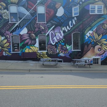 Full Bloom Coffee Roasters - You know you've arrived when you see this beautiful mural! - Coffee Roasteries Near Me - Garner, North Carolina