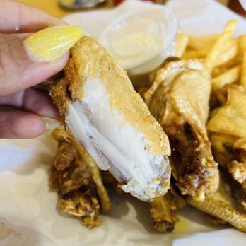 Drunken Oyster - Plain Fried Wings! Delicious! - Seafood Near Me - Spring, Texas