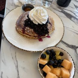 Blueberry pancakes Blueberry pancakes