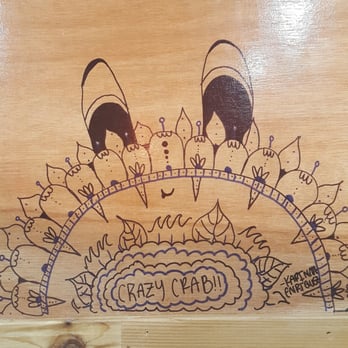Crazy Crab - Love the idea of wall drawing! I did a mandala crab! - Cajun/Creole Near Me - Streamwood, Illinois