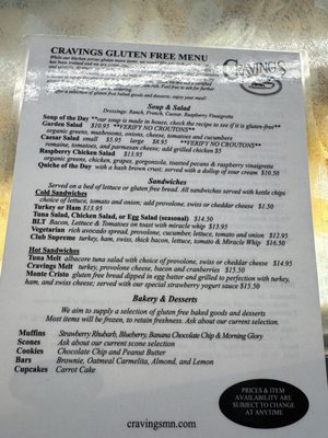 Menu photo 1 Café Cravings White Bear Lake, MN Menu photo 1 Café Cravings White Bear Lake, MN