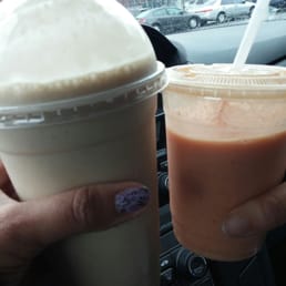 Banana Peanut Butter protein power shake & Mango Bango smoothie Banana Peanut Butter protein power shake & Mango Bango smoothie