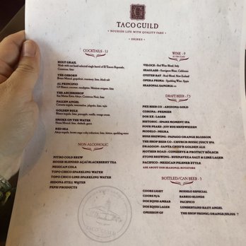 Taco Guild - Menu - Bars Near Me - Phoenix, Arizona Taco Guild - Menu - Bars Near Me - Phoenix, Arizona