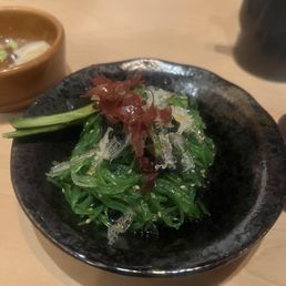 Seaweed salad - course 1 of Shinsen omakase Seaweed salad - course 1 of Shinsen omakase