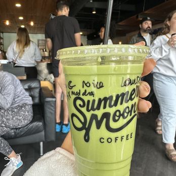 Summer Moon Coffee - Full moon extra matcha oat milk no ice cream - Coffee & Tea Near Me - Austin, Texas