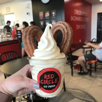 Red Circle Ice Cream - Frosty Churro - Desserts Near Me - Houston, Texas Red Circle Ice Cream - Frosty Churro - Desserts Near Me - Houston, Texas