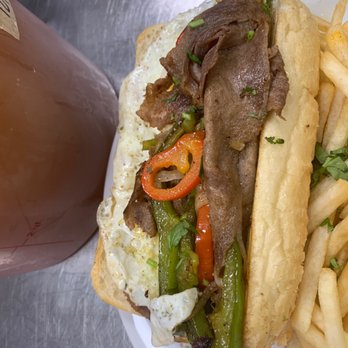 Brasas Restaurant - Green pepper steak sandwich - Mexican Near Me - Cicero, Illinois