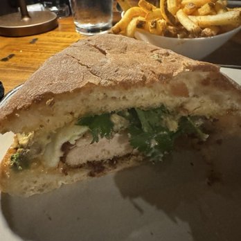 Southport Kitchen + Bar - Chicken ciabatta with avocado and spicy may. - New American Near Me - Rye, New Hampshire Southport Kitchen + Bar - Chicken ciabatta with avocado and spicy may. - New American Near Me - Rye, New Hampshire