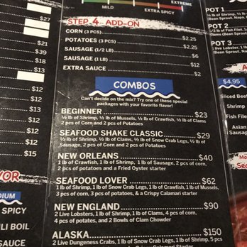 Seafood Shake - Menu - Seafood Near Me - Cleveland, Ohio