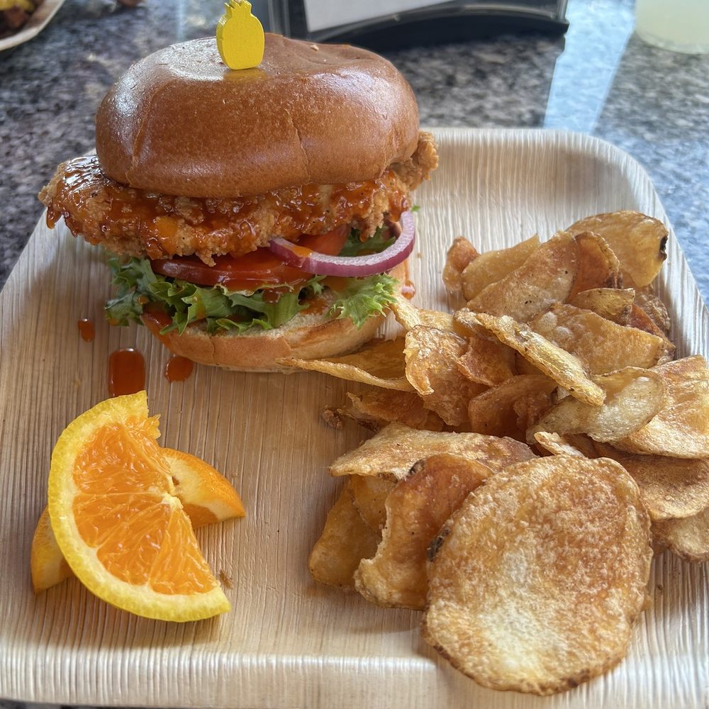 The Hive Farm Bar and Grill - Honey Sriracha Chicken Sandwich - Farmers Market Near Me - Chesapeake, Virginia