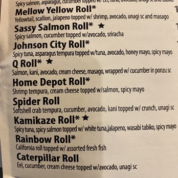 Yuimaru Kitchen - Sushi menu - Teppanyaki Near Me - Johnson City, Tennessee