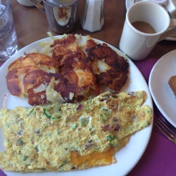 The Suburban Diner - ABC Omelette (Avocado Bacon and cheddar) with homefries and coffee - Diners Near Me - Paramus, New Jersey The Suburban Diner - ABC Omelette (Avocado Bacon and cheddar) with homefries and coffee - Diners Near Me - Paramus, New Jersey