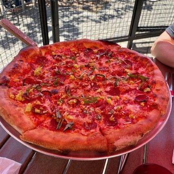MTH Pizza - The Hell Fire. Yep, it's red as a warning ; ) - Pizza Near Me - Smyrna, Georgia
