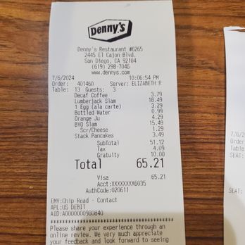 Denny's - American Near Me - San Diego, California