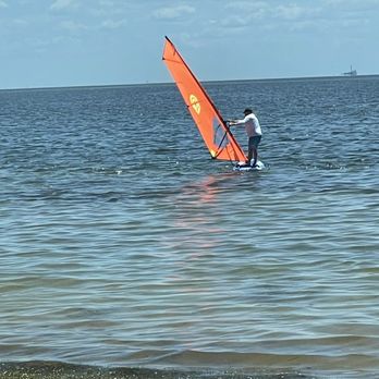 North Beach Windsurfing - Practicing my moves!!! North Beach Windsurfing beginner lesson helped get me up and windsurfing in no time! - Surfing Near Me - St Pete Beach, Florida North Beach Windsurfing - Practicing my moves!!! North Beach Windsurfing beginner lesson helped get me up and windsurfing in no time! - Surfing Near Me - St Pete Beach, Florida