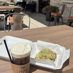 The Local - Mediterranean toast and coconut cold brew