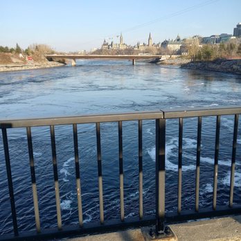 Chaudiere Bridge - View to the east of the bridge. - Landmarks & Historical Buildings Near Me