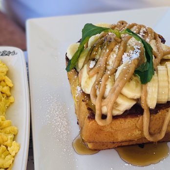 Untoasted - Dulce de Leche French Toast and side of scrambled eggs - Breakfast & Brunch Near Me - Hallandale Beach, Florida Untoasted - Dulce de Leche French Toast and side of scrambled eggs - Breakfast & Brunch Near Me - Hallandale Beach, Florida