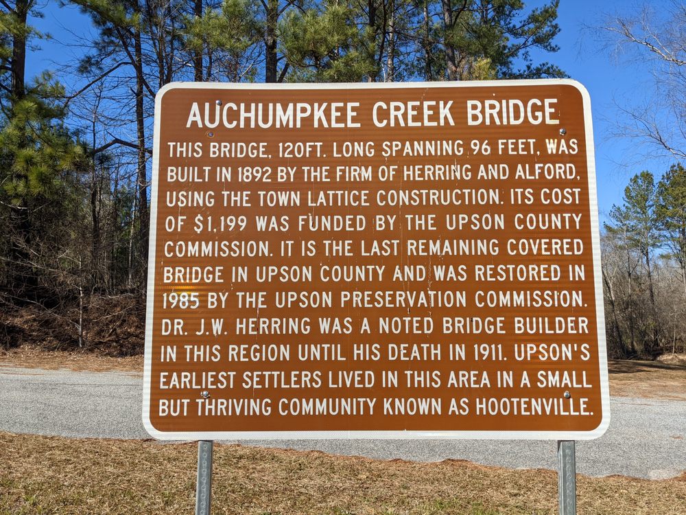 AUCHUMPKEE CREEK COVERED BRIDGE 18 Photos Allen Rd, Upson, GA Yelp
