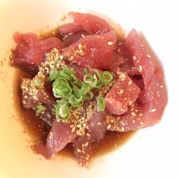 Baby tuna sashimi