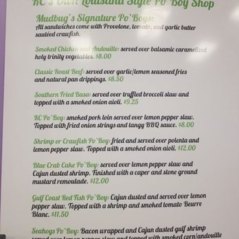 Mud Bugs - Menu board - Cajun/Creole Near Me - Kansas City, Missouri Mud Bugs - Menu board - Cajun/Creole Near Me - Kansas City, Missouri
